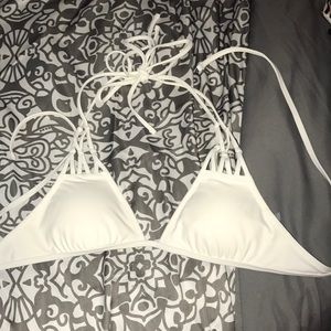 Aerie white bikini top